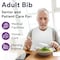 Proheal Disposable Adult Bibs Tie Back  Perfect for Seniors Painting  Eating  White 100 Pack 100PK PH-16430H - alternate 3